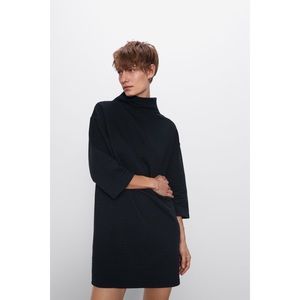 Zara Quilted Black Dress